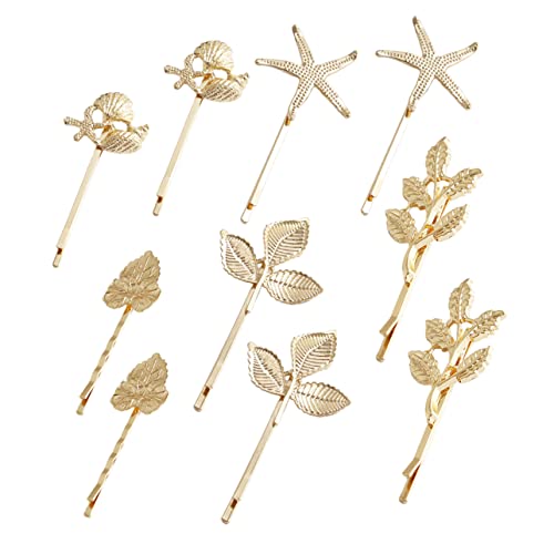 FOYTOKI 10stücke Goldene Haarspangen Aus Legierung Metall-haarnadeln Für Frauen Haarklammern Haarspangen Langlebig Und Robust von FOYTOKI