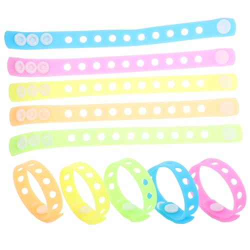 FOYTOKI 10Stücke Leuchtende Armbänder aus Nachtleuchtende Handgelenkbänder für Partys Dekorative Armbänder für Nachtläufe Hautfreundlich und Langlebig Farben Je von FOYTOKI