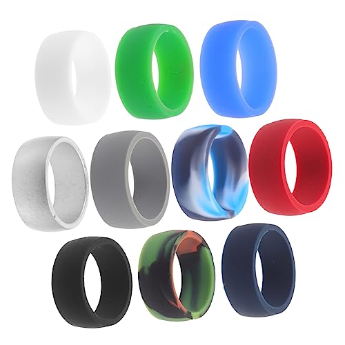 FOYTOKI 10Stücke Silikon Ringe für Männer und Frauen Strapazierfähige und Verstellbare Sport Ringe Ergonomisches Design für Outdoor Aktivitäten und Tragbar Perfektes FOYTOKI 10Stücke Silikon Ringe für Männer und Frauen Strapazierfähige und Verstellbare Sport Ringe Ergonomisches Design für Outdoor Aktivitäten und Tragbar Perfektes von FOYTOKI