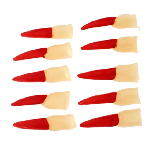 FOYTOKI 10 Stück Wiederverwendbare Halloween Hexenfinger Realistische Gummi Finger Requisiten Für Kostümpartys Gruselhäuser Und Cosplay Multifunktionale Accessoires Für Halloween von FOYTOKI