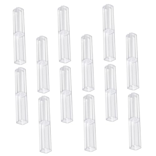 FOYTOKI 12 Stück Teiliges Transparentes Federmäppchen Robuste Stiftbox für Studenten Einfache und Stilvolle Aufbewahrung für Schreibwaren für Schule und Zuhause von FOYTOKI