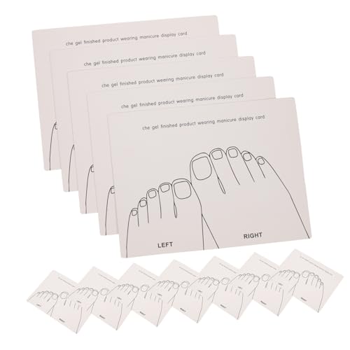 FOYTOKI 15 Stück Teiliges Farbkarten für Professionelle Nageldesign Präsentation für Nagelstudios und Fotografie Langlebig Hochwertigem Papier Gefertigt von FOYTOKI