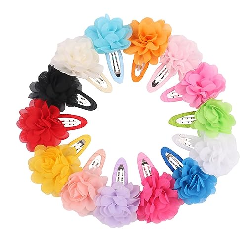 FOYTOKI 15stücke Blumen-druckknopf-haarspangen Für Junge Mädchen Und Mädchen Bunte Sicherer Clip Für Jede Frisur Accessoires Für Junge von FOYTOKI