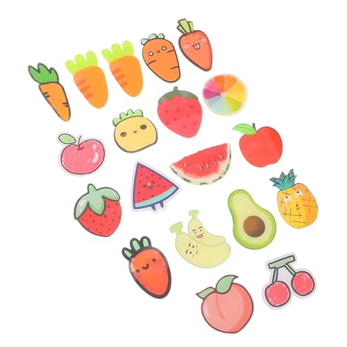 FOYTOKI 19 Stück Acryl Cartoon Anstecker Erdbeer Wassermelonen und Bananenform für Kleidung Rucksäcke und Partys Vielseitiger Schmuck von FOYTOKI