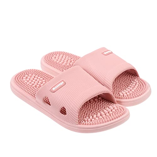 FOYTOKI 1Paar Unisex Hausschuhe Rutschfeste Hausschuhe mit Fußmassage Design Komfortable Sohle für Peep Toe Stil Empfohlen von FOYTOKI