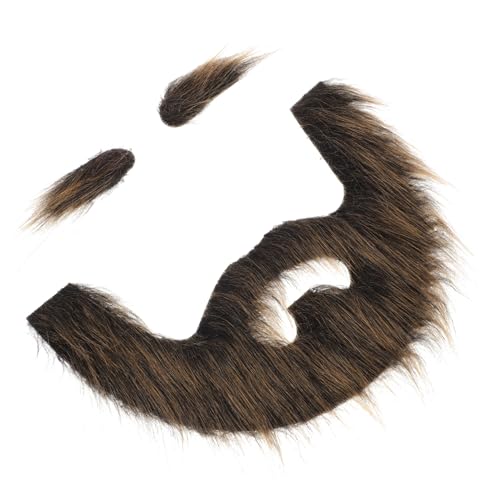 FOYTOKI 1Satz Piratenbart Cosplay Zubehör für Partys Selbstklebender Falscher Schnurrbart Hautfreundlich und Komfortabel für Halloween für Unvergessliche von FOYTOKI