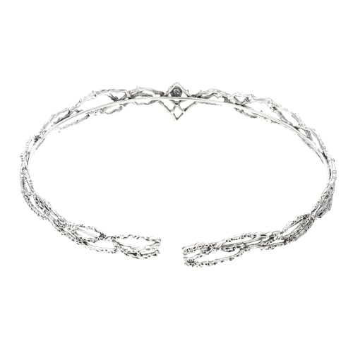 FOYTOKI Königliche Herrenkrone Stirnband Retro Chic Haarband Für Party Cosplay Hochzeit Männer Kopfbedeckung Zirkon Verzierungen Leichtgewicht von FOYTOKI