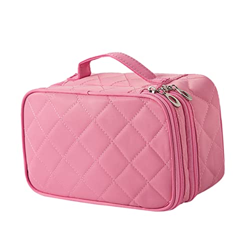 FOYTOKI 1stück Doppelschichtige Kosmetiktasche Wasserdichter Reise-Organizer Mit Spiegel Für Make-up Und Toilettenartikel Für Damen Und Herren Leicht Und Praktisch von FOYTOKI