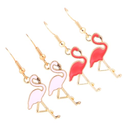 FOYTOKI 2 Paare Boho Flamingo Ohrhänger für Damen Leichte Hakenohrringe in Rot und Modische Tier ohrringe für Alltag und Festliche Anlässe FOYTOKI 2 Paare Boho Flamingo Ohrhänger für Damen Leichte Hakenohrringe in Rot und Modische Tier ohrringe für Alltag und Festliche Anlässe von FOYTOKI