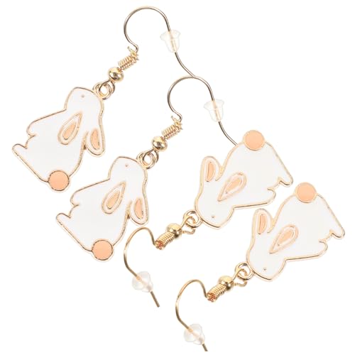 FOYTOKI 2 Paare Hängende Kaninchenohrringe für Damen Niedliche Osterohrringe mit Cartoon Design Leicht und Modisch für Party Alltag und zu Ostern von FOYTOKI