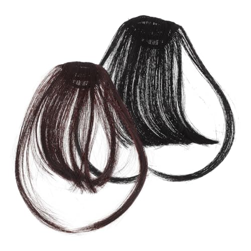 FOYTOKI 2 Stück Clip-in-haarverlängerungen Für Frauen Künstliche Echthaarverlängerungen Mit Bügeln von FOYTOKI