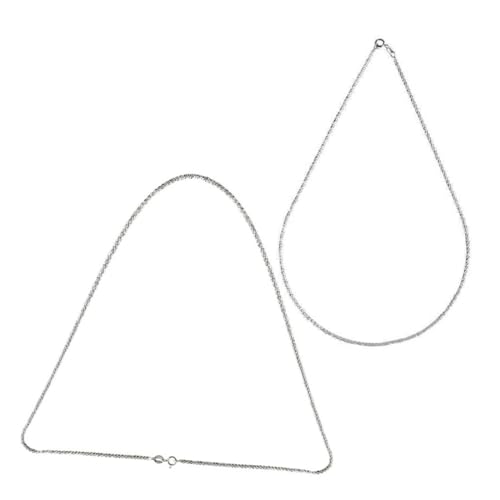 FOYTOKI 2 Stück Damen Funkelnde Clavicle Chains Einfaches und Vielseitiges Design für Outfits Hypoallergen und Langlebig von FOYTOKI