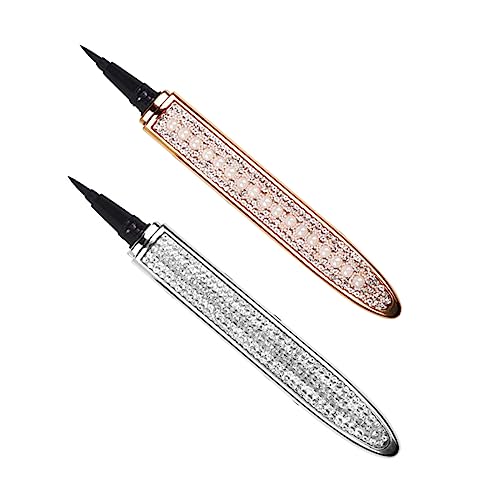 FOYTOKI 2 Stück Diamant Eyeliner Kosmetikzubehör Wasserfeste Eyeliner Make Up Zubehör Augenpflegestifte Eyeliner Stift Haushalts Eyeliner Make Up Zubehör von FOYTOKI