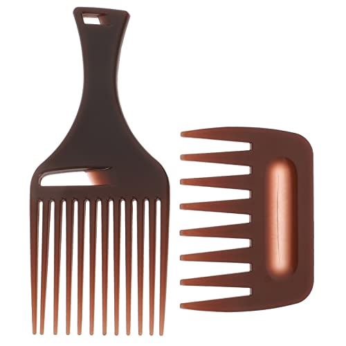 FOYTOKI 2 Stück Friseur Haarkamm Set Teiliges Styling Set mit Zähnen für Herren für Schnitt Antistatisch für Lockiges und Glattes Haar von FOYTOKI