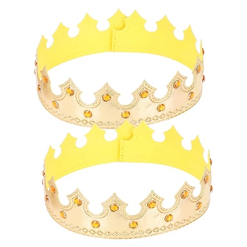 FOYTOKI 2stücke Geburtstagskrone Für Junge Mädchen Goldene Haarband Für Cosplay Und Maskerade Für Geburtstagsfeiern Hochzeiten Und Fotoshootings von FOYTOKI