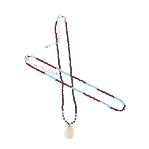 FOYTOKI 2 Stück Leichte Küstenschmuck mit Fake Muschel Anhänger für Teenager Mädchen für Strandliebhaber von FOYTOKI