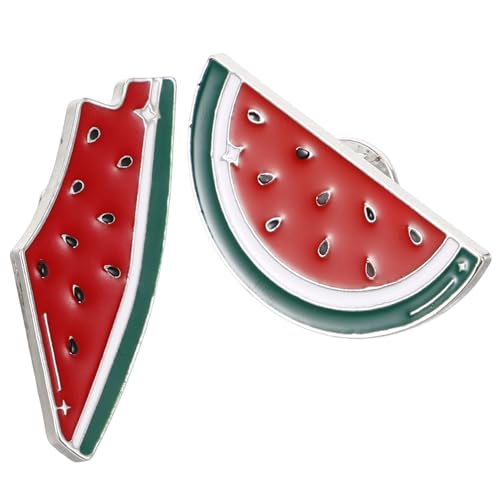 FOYTOKI 2 Stück Wassermelonen Brosche Teiliges Niedliche Frucht Anstecknadeln Schalclips für Damen Langlebig Glatt Wiederverwendbar für Partys und Alltag Geeignet von FOYTOKI