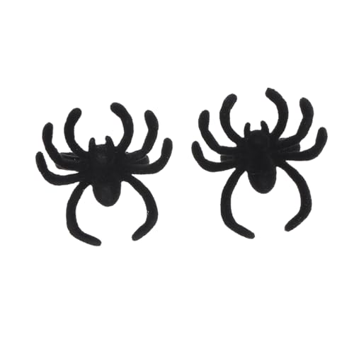 FOYTOKI 2 Stücke Offene Spinnenringe für Halloween Creepy Crawly Finger Schmuck für Kostümpartys Halloween Deko und Scherzartikel Unisex Design Vielseitig Einsetzbar von FOYTOKI