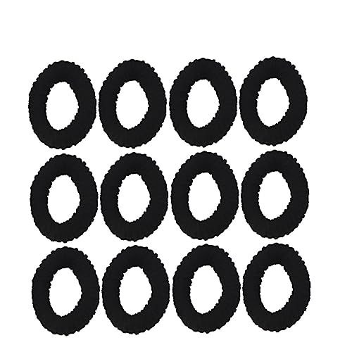 FOYTOKI 20stücke Einfache Haargummis Hochelastische Haarseile Stretch-haarringe Pferdeschwanzhalter Für Frauen Mädchen Schwarz von FOYTOKI