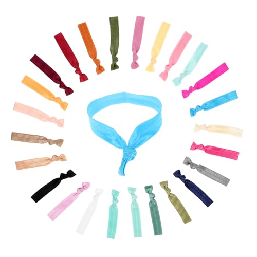 FOYTOKI 25 Stück Teiliges Bunte Mini Haargummis für Mädchen Elastische Leichte Haargummis mit Guter Textur für Alltag Party und DIY Frisuren Wiederverwendbare Haarschmuck Accessoires von FOYTOKI