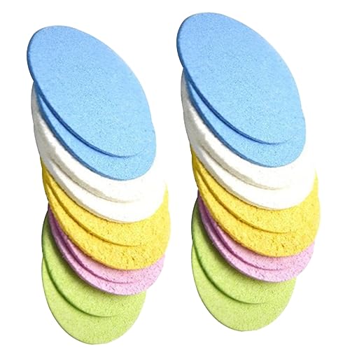 FOYTOKI 25stücke Runder Gesichtsreinigungs-schwämme Aus Cellulose Sanfte Make-up Entferner Für Tägliche Anwendung Für Frauen Männer Und Empfindliche Haut von FOYTOKI