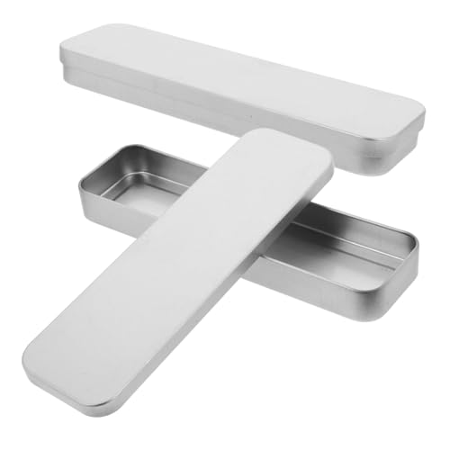 FOYTOKI 2Stücke Bleistiftbox Leeres Federmäppchen für Studenten Stifteaufbewahrung Schlankes Design für Schule Mühelos Öffnendem Deckel von FOYTOKI