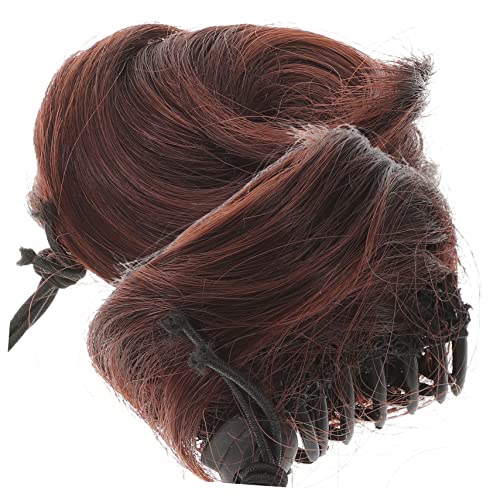 FOYTOKI 2stücke Gefälschte Bun Klammer Chignons Haar Bun Haarteile Für Frauen Haarknoten-maker Hochzeitsschmuck Mit Hochtemperaturseide Für Täglichen Gebrauch Und Partys von FOYTOKI