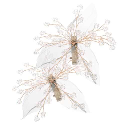 FOYTOKI 2stücke Stil Haarnadel Frauen Design Haarspange Kopfschmuck Hochzeit Schmuck Mode Haar-accessoire von FOYTOKI