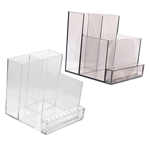 FOYTOKI 2Stücke Nagelbohrer Halter Aufbewahrungskoffer Transparente Nagelkunst Organizer für Nagelstudio und DIY Nail Art Enthusiasten Langlebig und Praktisch von FOYTOKI