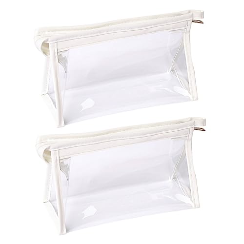FOYTOKI 2stücke Transparente Kosmetiktasche Praktische Stiftetasche Multifunktionales Make-up-case Leicht Und Tragbar Aus Hochwertigem Großes Fassungsvermögen Für Schreibwaren Und von FOYTOKI