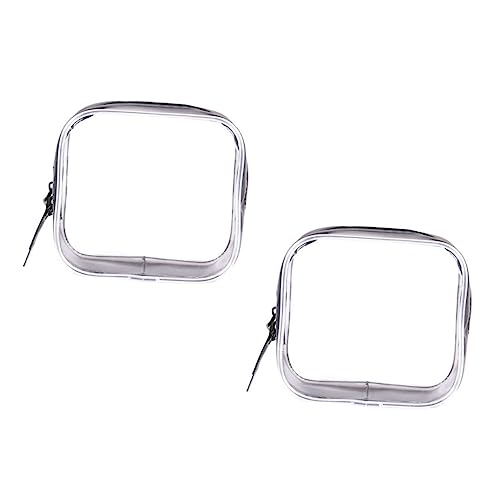 FOYTOKI 2Stücke wasserdichte PVC Kosmetiktaschen Durchsichtige Make Up für Reisen Praktische Organizer für Toilettenartikel und Transparentes Design für Einfache von FOYTOKI