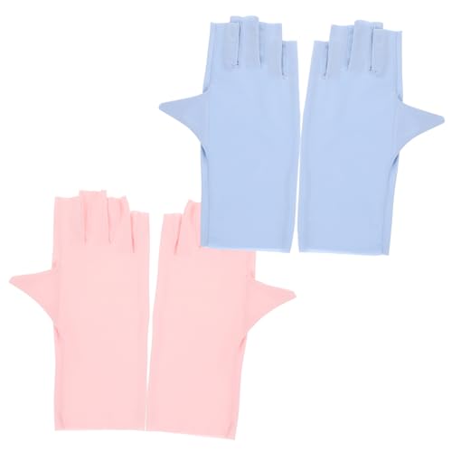 FOYTOKI 2paare Uv-schutzhandschuhe Für Nail-gel-lampen Anti-uv-handschuhe Für Maniküre Fingerlose Handschuhe Zum Schutz Vor Geeignet Für Gel-nägel Nailart-zubehör Und von FOYTOKI