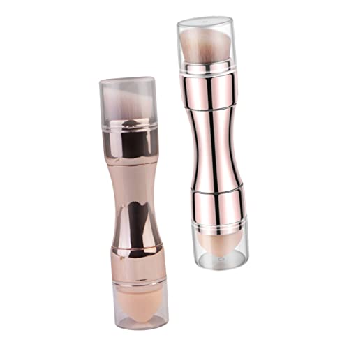 FOYTOKI 2stücke Kosmetikpinsel Lidschatten Concealer Foundation Pinsel Mit Tragbarer Make-up Pinsel Für Frauen von FOYTOKI