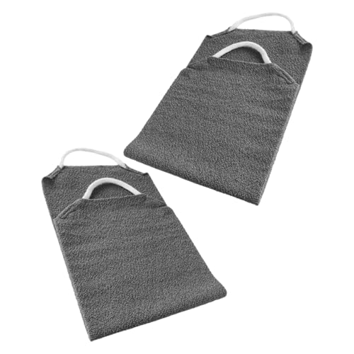 FOYTOKI 2stücke Peeling Handtuch Mit Griff Für Rückenwaschung Bade Und Duschschwamm Körperpeeling Für Tiefe Reinigung Entfernung Abgestorbener Hautzellen von FOYTOKI