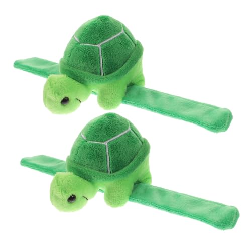 FOYTOKI 2stücke Plüsch Schildkröte Schlagarmbänder Niedliche Tier-dekoration Für Junge Mädchen Und Erwachsene Für Partys Schulveranstaltungen Und Geburtstagsfeiern von FOYTOKI