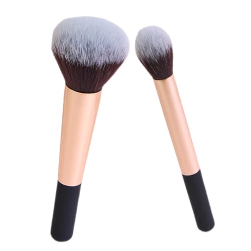 FOYTOKI 2stücke Puder-make-up-pinsel-applikatoren Für Gesicht Und Highlighter-pinsel Mit Weichen Borsten Ergonomischem Griff Für Präzision Und Tragbarkeit Geeignet Für Damen Und von FOYTOKI