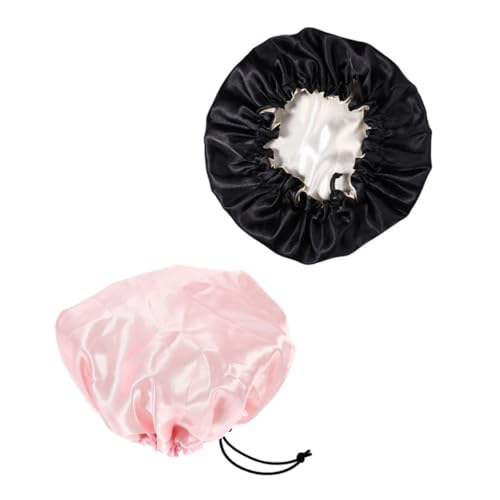 FOYTOKI 2stücke Schlaf Kappen Für Junge Mädchen Elastische Haar Schutz Mützen Einstellbare Nachtmützen Für Schlafen Duschen Und Reinigen von FOYTOKI