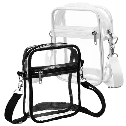 FOYTOKI 2stücke Transparent Schultertasche Damen Verstellbare Umhängetasche Für Konzerte Sportevents Und Reisen Stadion Geeignet Geräumige Tasche Für Persönliche Gegenstände von FOYTOKI