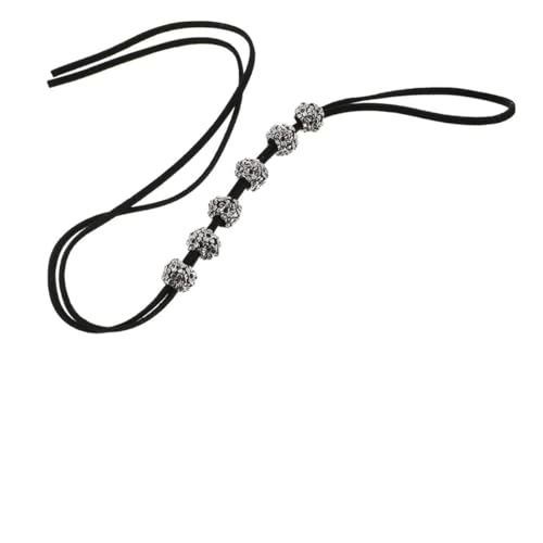FOYTOKI 2stücke Vintage Schädel Perle Zopf Haarring Zubehör Diy Haarschmuck Pferdeschwanz Halter Accessoires Für Mädchen Geburtstagsgeschenk Und Partydekoration von FOYTOKI