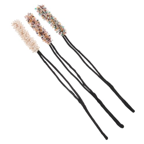 FOYTOKI 3 Stück Teiliges Haardutt Dutt Haarteile Haarknotenclips für Frauen und Mädchen Einfaches Styling Festhaltend Geeignet für Mittellanges Haar für Alltag Hochzeit Zufällige Farbe von FOYTOKI