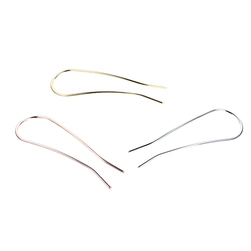 FOYTOKI 3stücke Vintage Haarnadeln Aus Legierung U-förmige Haarspangen Für Damen Schlichter Kopfschmuck Retro Haarnadeln Als Accessoire Schlichtes Kopfschmuck-design von FOYTOKI