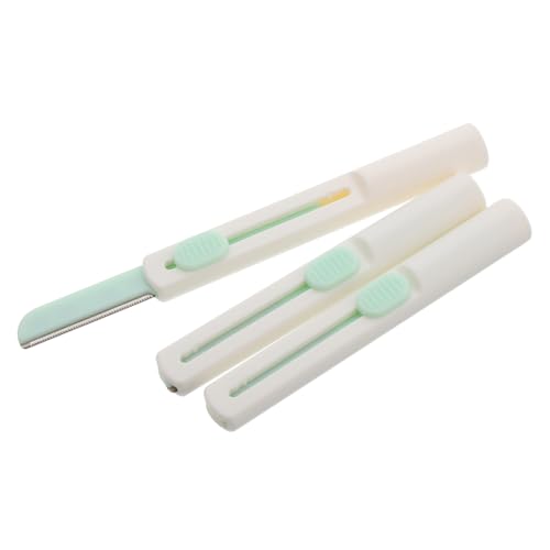 FOYTOKI 3stücke Augenbrauenrasierer Aus Edelstahl Tragbare Trimmer Für Präzises Augenbrauenstyling Unisex Ergonomisches Design Für Männer Und Frauen Für Gesichts Und Körperpflege von FOYTOKI