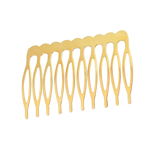 FOYTOKI 30stücke Goldener Eingelegter Haarkamm Für Frauen Metallkamm Mit Zähnen Elegantes Kopfschmuckstück Leicht Zu Tragen Für Hochzeit Abendessen Und Alltag von FOYTOKI