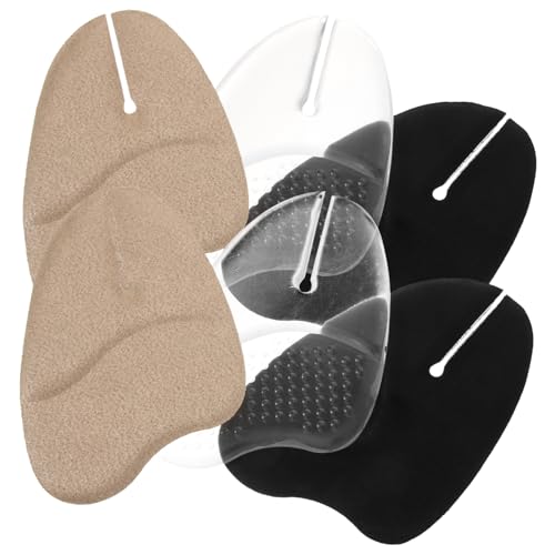 FOYTOKI 3Paare Rutschfeste Zehenschutzkissen für Sandalen Transparent Selbstklebend Bequem gegen Hautreibung und Schmerzen für Damen und Herren FOYTOKI 3Paare Rutschfeste Zehenschutzkissen für Sandalen Transparent Selbstklebend Bequem gegen Hautreibung und Schmerzen für Damen und Herren von FOYTOKI