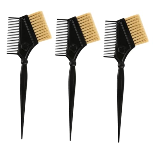 FOYTOKI 3 Stück Friseur Kamm Haarfärbekamm mit Flexiblem Griff Professioneller Spießkamm für Haarfärbung für Männer und Friseurbedarf von FOYTOKI