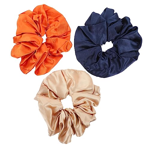 FOYTOKI 3Stücke Oversized Scrunchies Weiche Elastische Haarbänder für Damen in Khaki Orange und Dunkelblau für Langes Haar Bequemes und Vielseitigen Einsatz bei Jedem FOYTOKI 3Stücke Oversized Scrunchies Weiche Elastische Haarbänder für Damen in Khaki Orange und Dunkelblau für Langes Haar Bequemes und Vielseitigen Einsatz bei Jedem von FOYTOKI