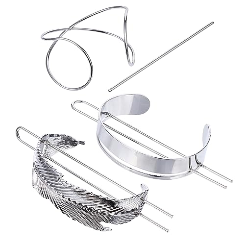 FOYTOKI 3stücke Haarnadel Dutt Haarspange Frauen Hochzeit Party Zubehör Einfach Tragen Glamour Eleganz Verlobung Zeremonie Tragen Dekor Stilvoll von FOYTOKI