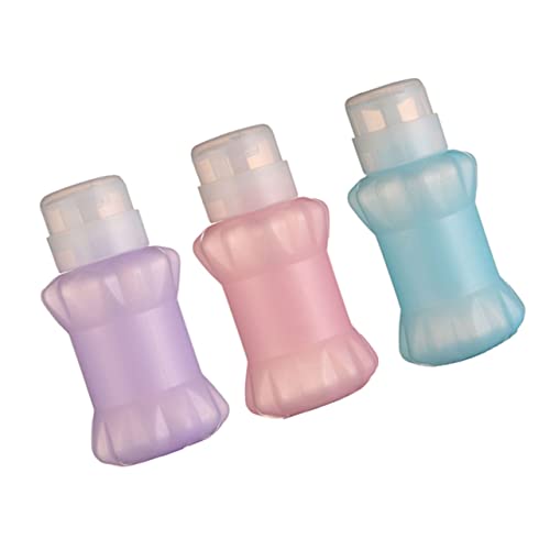 FOYTOKI 3stücke Nagellackentferner Flasche Mit Druckpumpe Wiederverwendbare Verschließbare Behälter Für Make-up Entferner Und Toner Praktische Lösung Für Und Unterwegs Zufällige von FOYTOKI