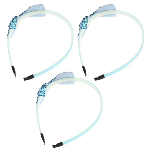 FOYTOKI 3stücke Glitzer Stirnband Für Mädchen Meerjungfrau Haarschmuck Pailletten Kopfband Junge Mädchen Stirnbänder Haar Zubehör Party Geburtstag von FOYTOKI