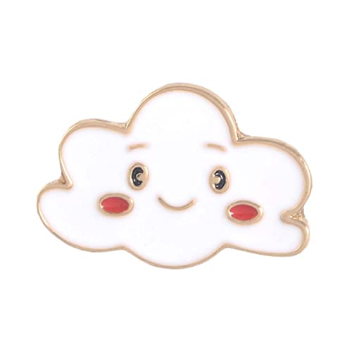 FOYTOKI 4 STÜCKE Sonnenbroschen mit Regenbogen und Wolke Niedliche Cartoon Brosche für Mädchen und Damen Kreative Breastpins für Kleidung Taschen Pullover und Accessoires von FOYTOKI